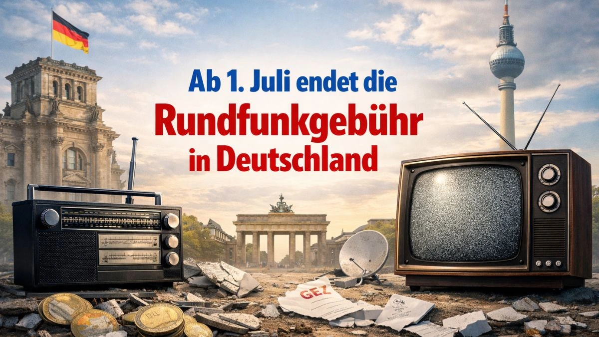 Ab 1. Juli endet die Rundfunkgebühr in Deutschland